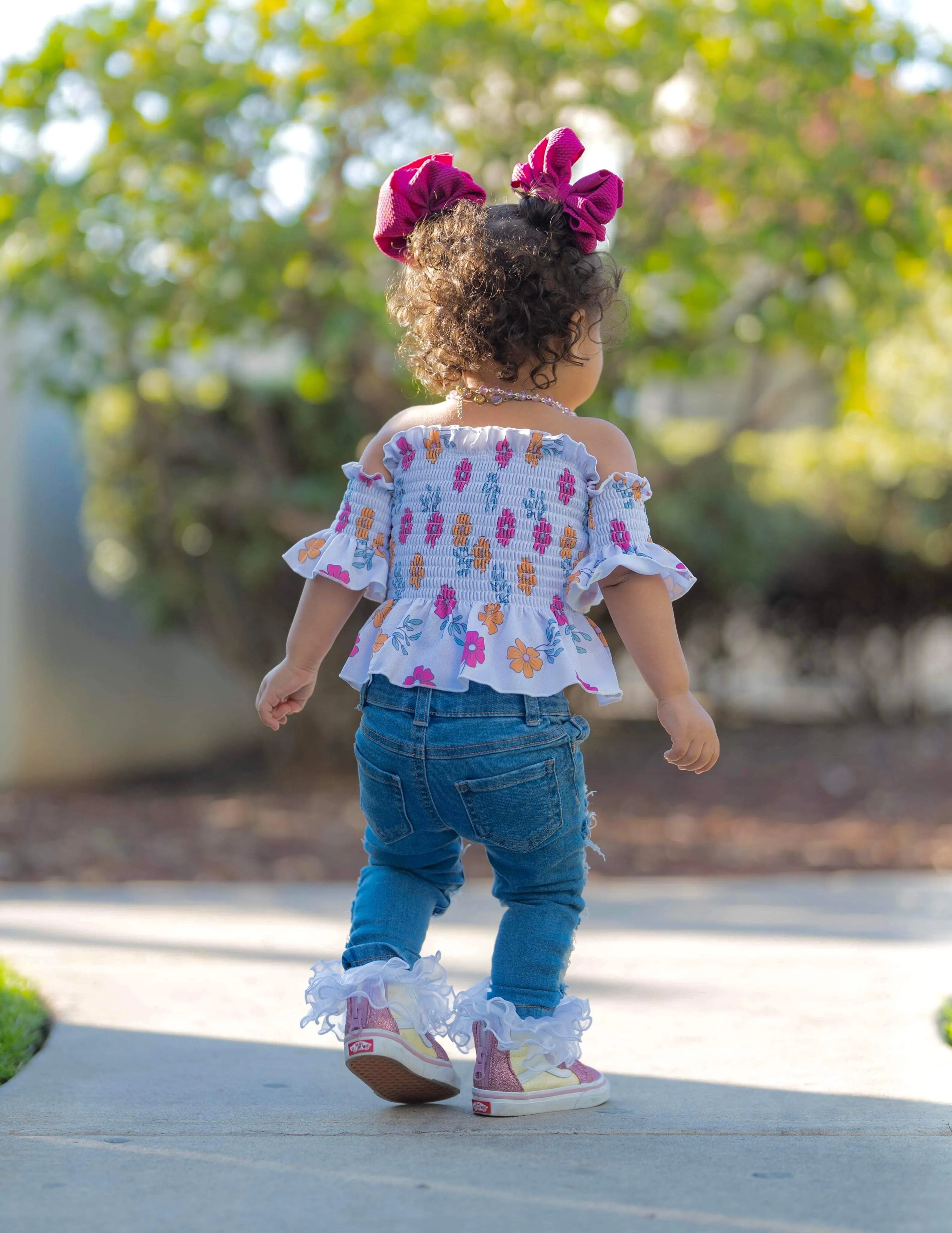 the Jolene smocked top