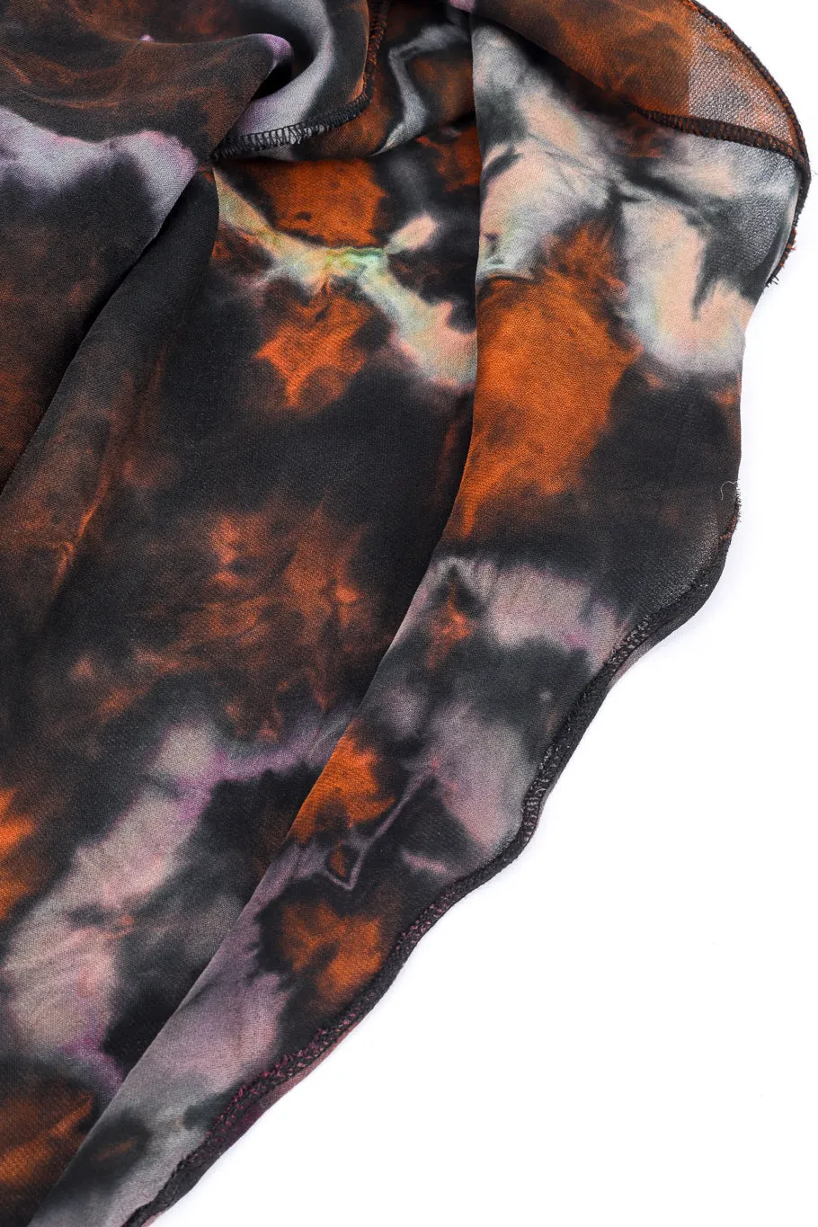 Tie Dye Silk Bias Dress