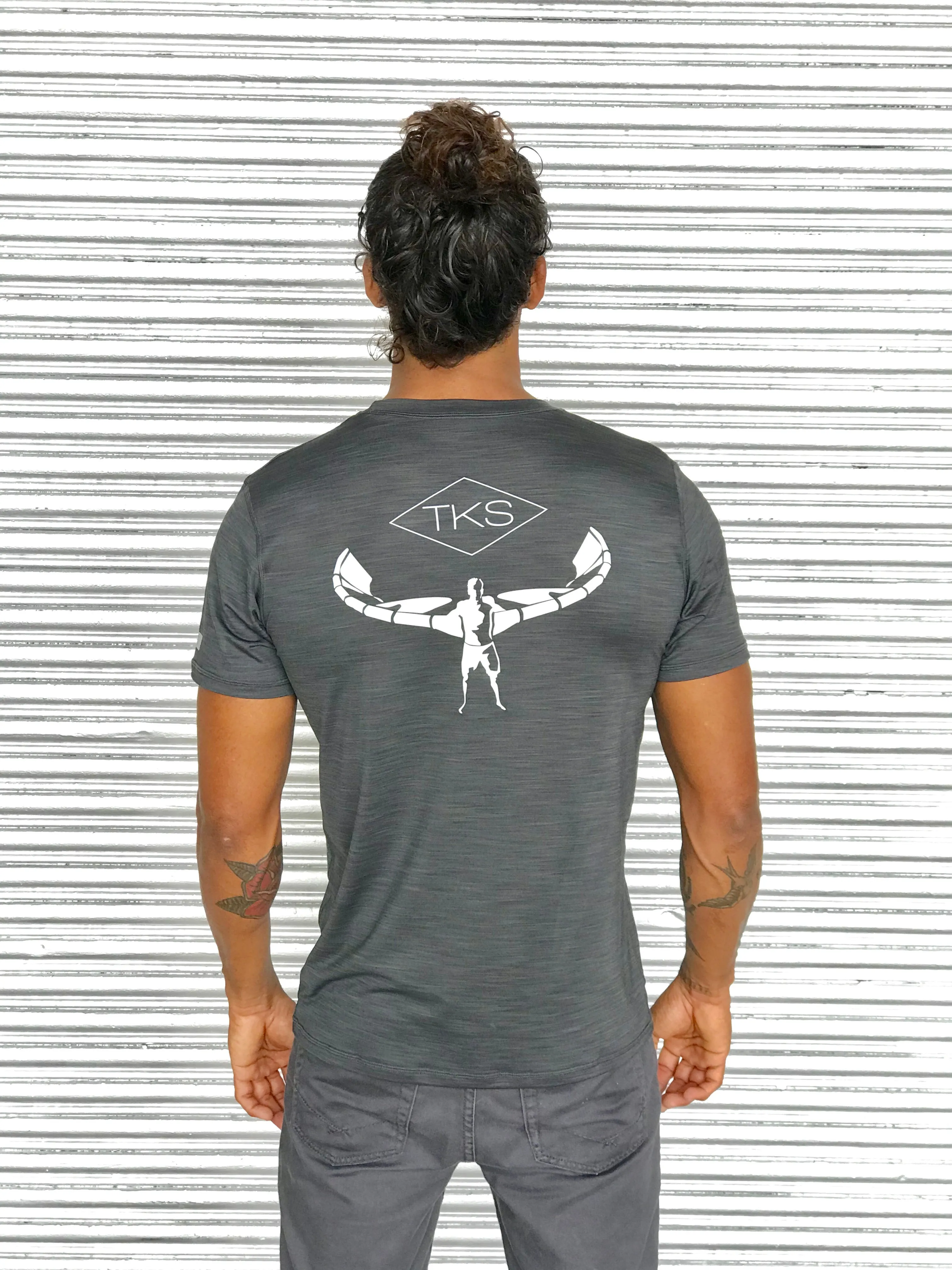 TKS Hybrid Pro Sunshirt - Charcoal SS