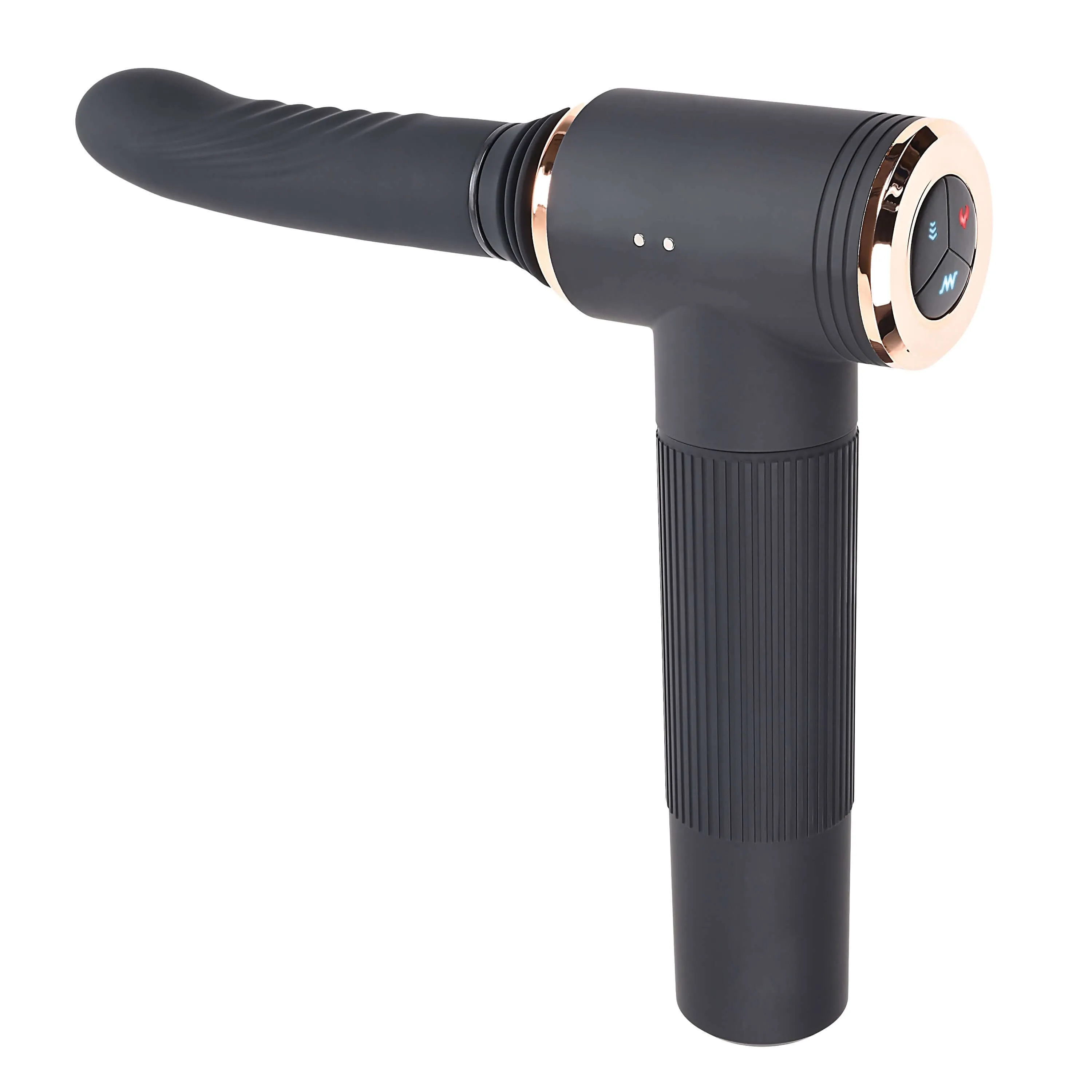 Too Hot to Handle - Black: The Ultimate Thrusting, Heating, and Vibrating Experience