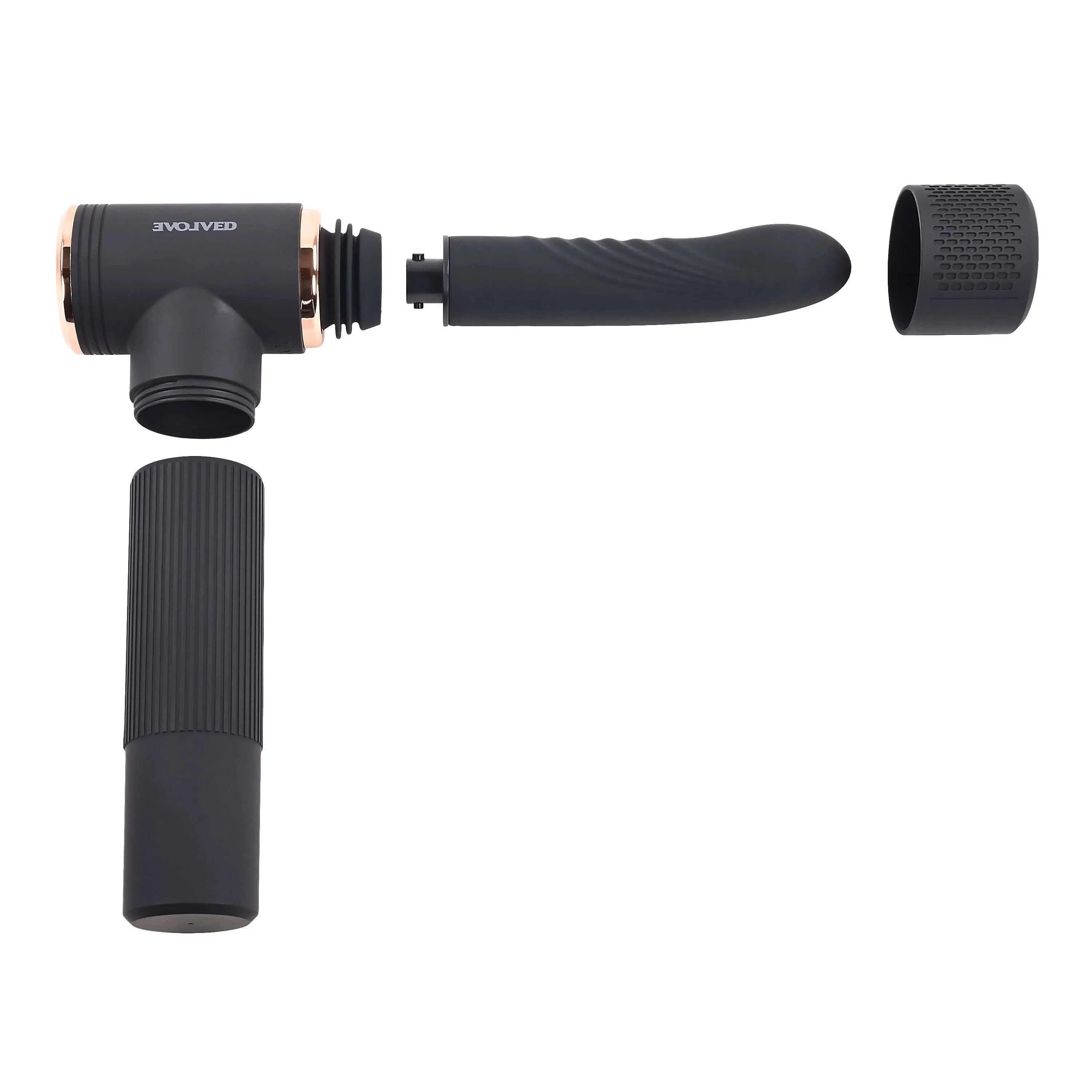 Too Hot to Handle - Black: The Ultimate Thrusting, Heating, and Vibrating Experience