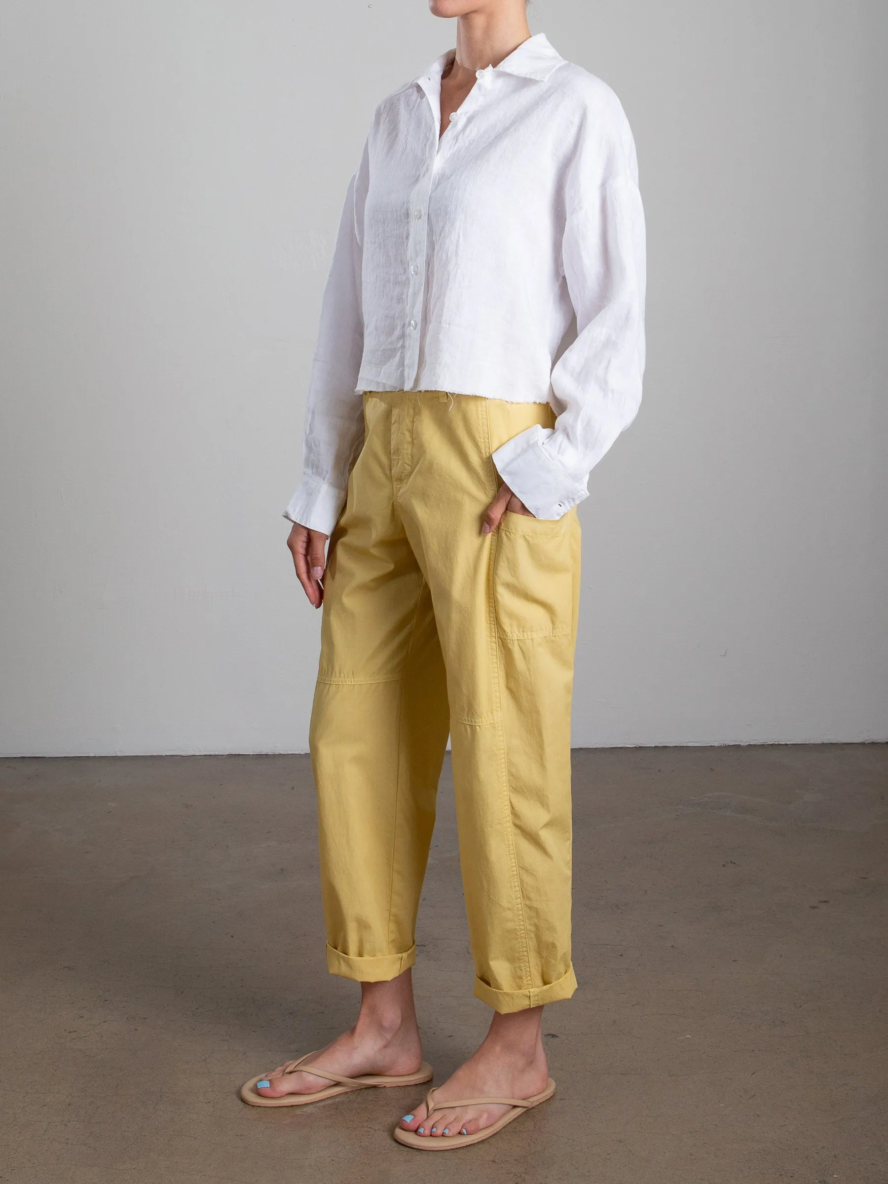 Torrance Pant in Paperweight Cotton - Rattan