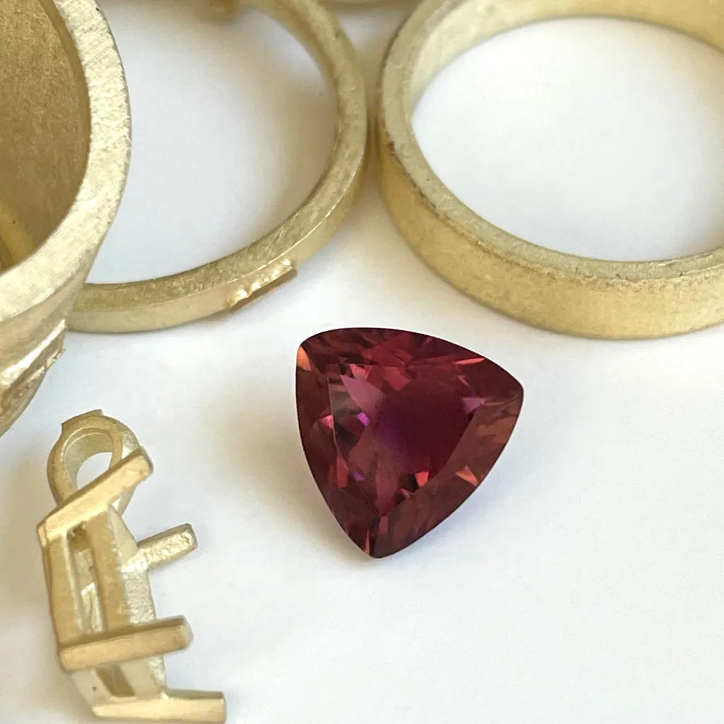 Tourmaline - Pink Trilliant Cut - 2.16ct