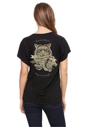 TROUBLEMAKER FLOWY TEE
