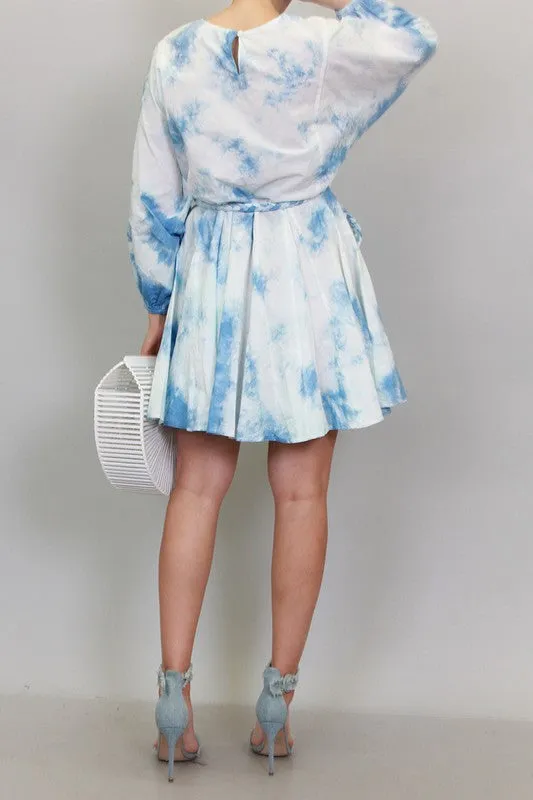 Trudy Tie Die Mini Dress