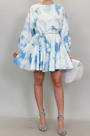 Trudy Tie Die Mini Dress