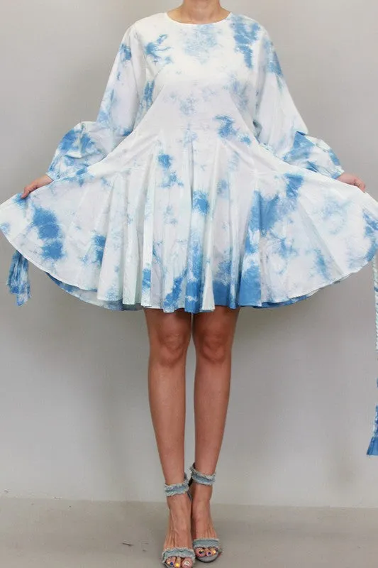 Trudy Tie Die Mini Dress