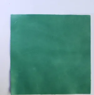 Turquoise Distressed Cowhide LEATHER PRE CUT Pieces | 12"x12", 12"x18", 12"x24" Precuts Sheets for Crafts