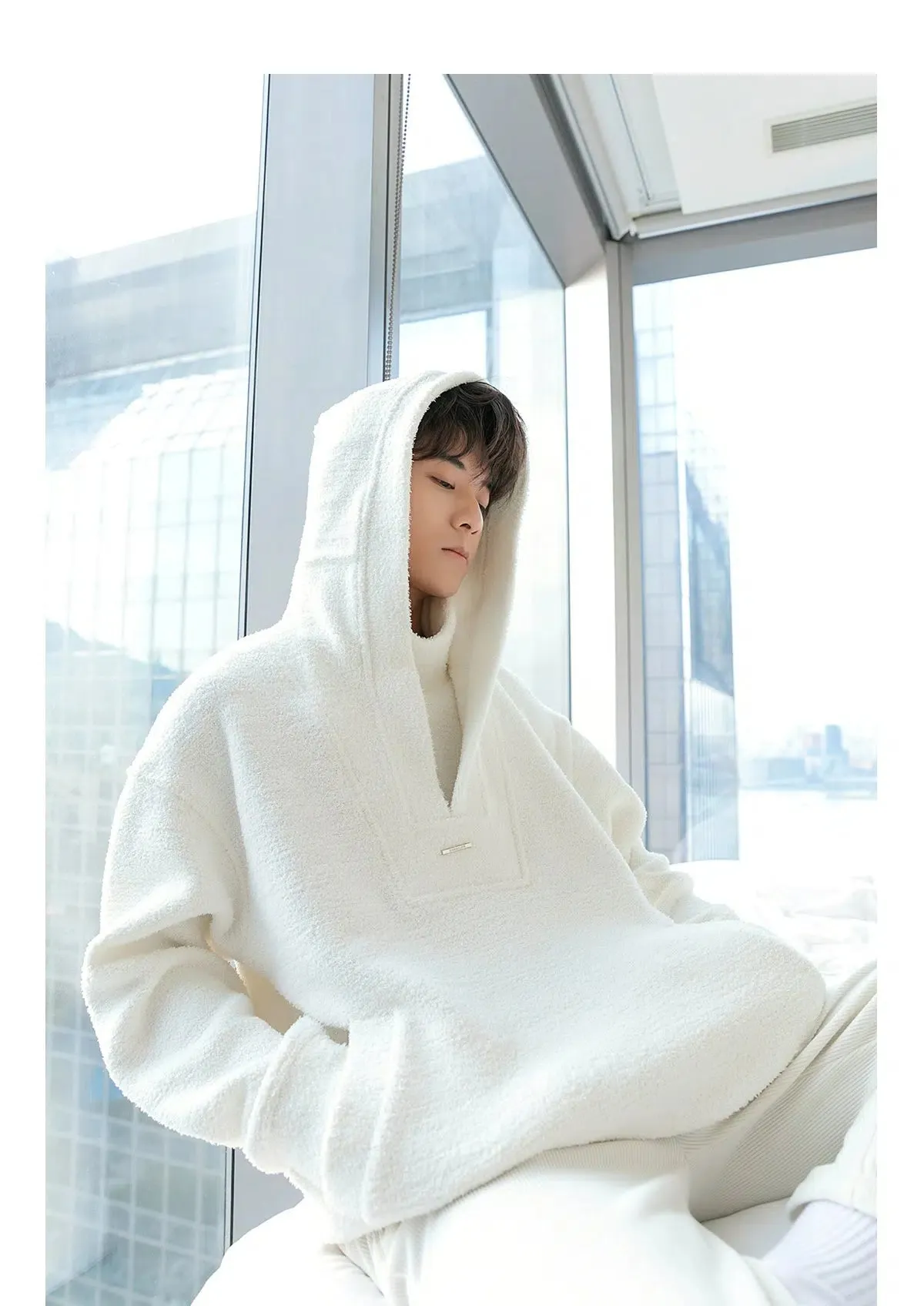 Turtleneck Hooded Casual Sweatshirt