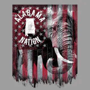 UNIVERSITY OF ALABAMA-College Flag Minky Panel-100% Polyester-AL1335