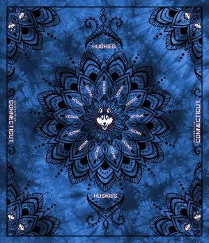 UNIVERSITY OF CONNECTICUT-Collegiate Tapestry-100% Polyester Minky-UCON1360