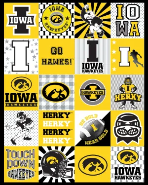 UNIVERSITY OF IOWA-Collegiate T-Shirt Minky-100% Polyester-IA1362