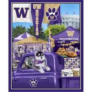 UNIVERSITY OF WASHINGTON-Tailgate Panel-100% Cotton-WA1157