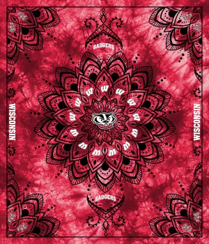 UNIVERSITY OF WISCONSIN-Collegiate Tapestry-100% Polyester Minky-WIS1360