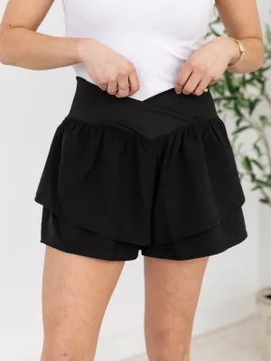 V-Waist Tiered Skort