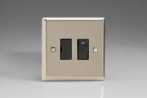 Varilight 13A Switched Fused Spur   Neon Satin Chrome XN6NB