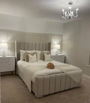Victoria Wingback Panel Bed Frame