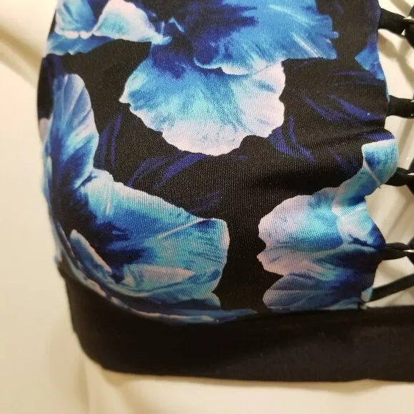 Victoria's Secret PINK bra Medium Ultimate Lightly Lined floral print pullover