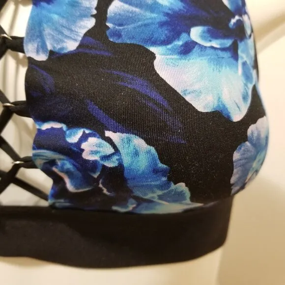 Victoria's Secret PINK bra Medium Ultimate Lightly Lined floral print pullover