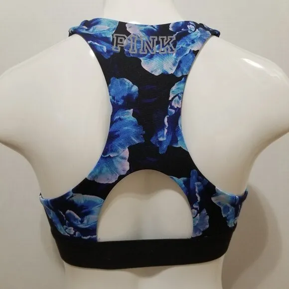 Victoria's Secret PINK bra Medium Ultimate Lightly Lined floral print pullover