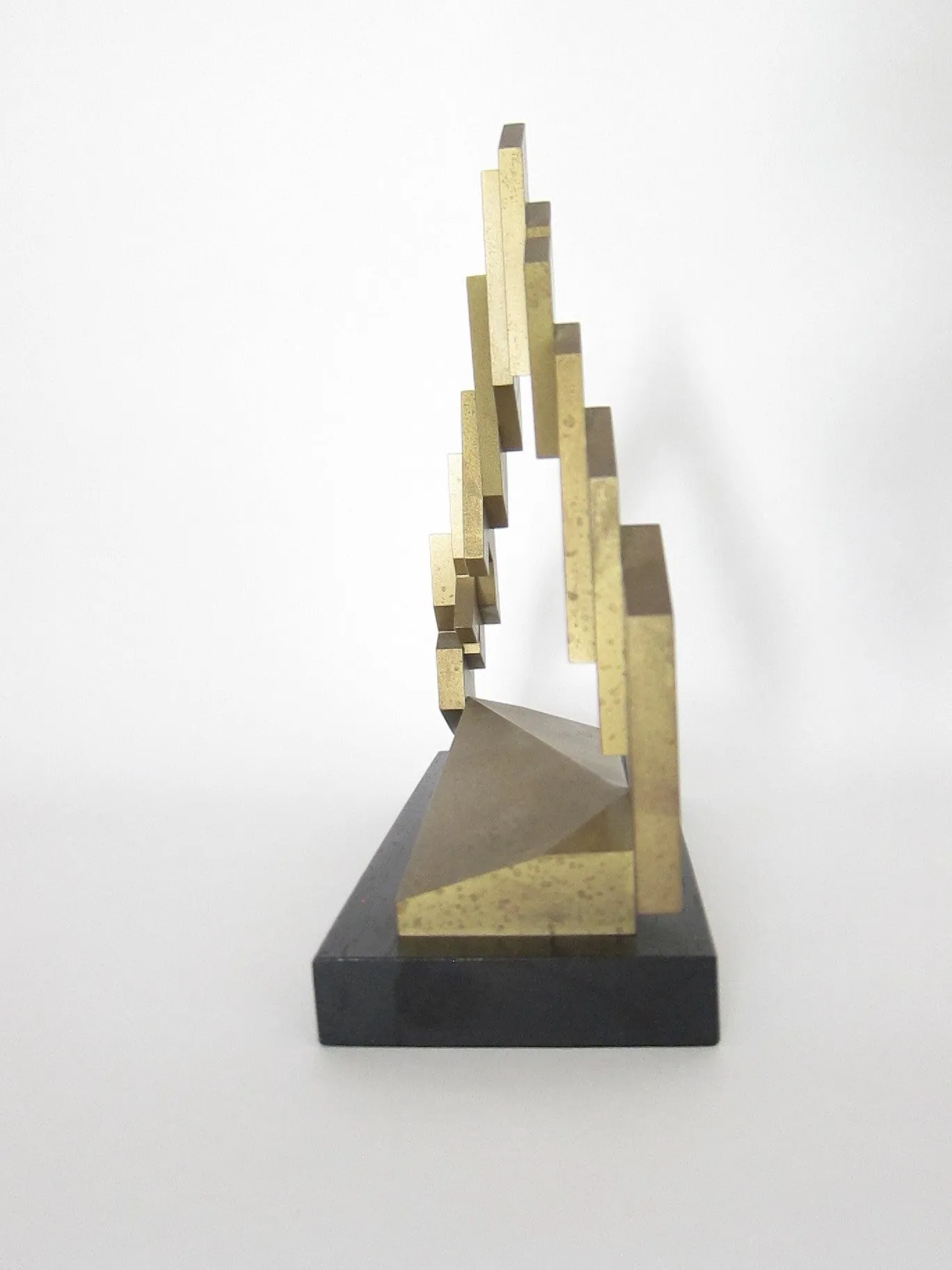 Vintage Abstract Metal Bravo Award for John C Deichman
