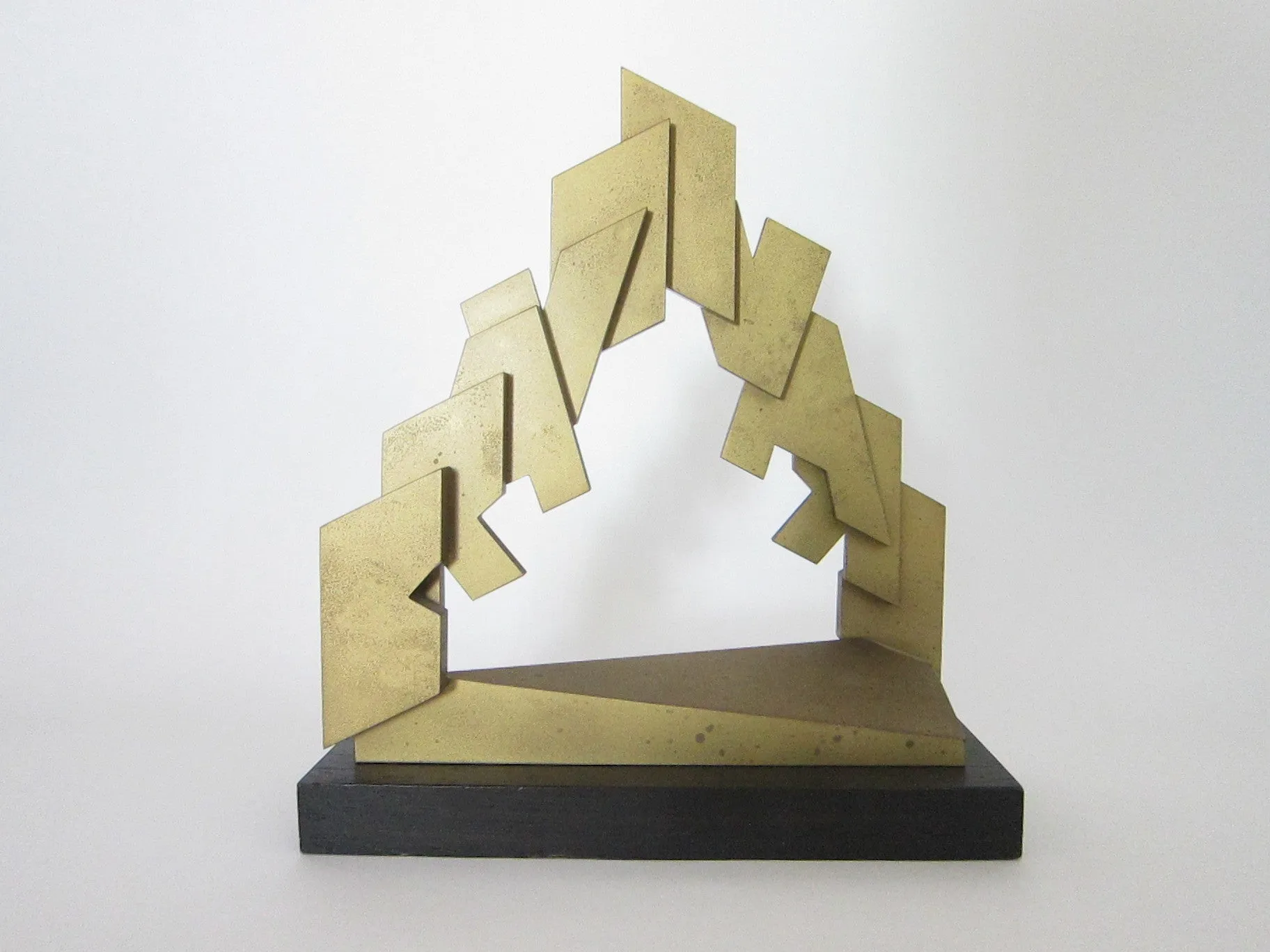 Vintage Abstract Metal Bravo Award for John C Deichman