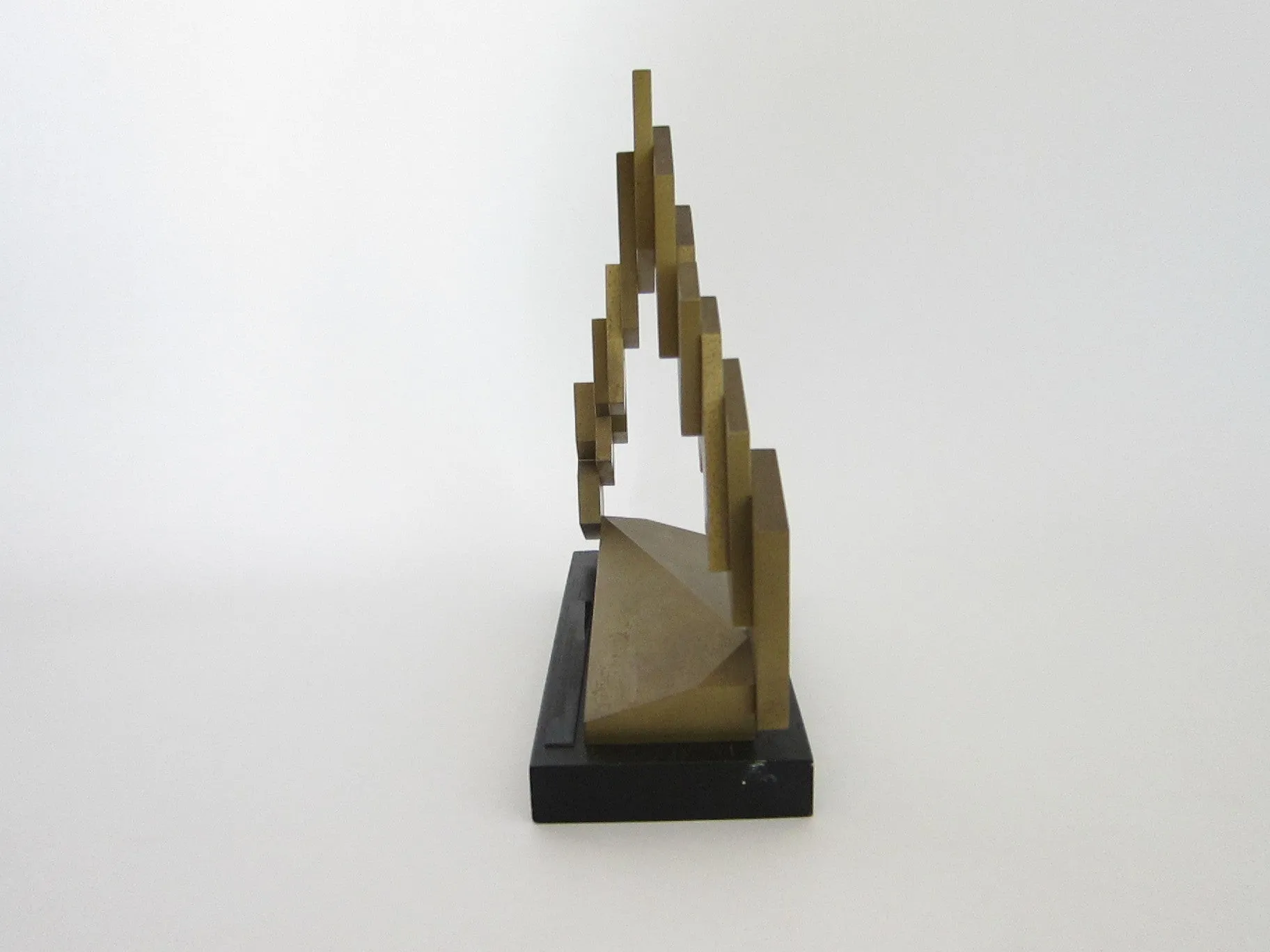 Vintage Abstract Metal Bravo Award for John C Deichman