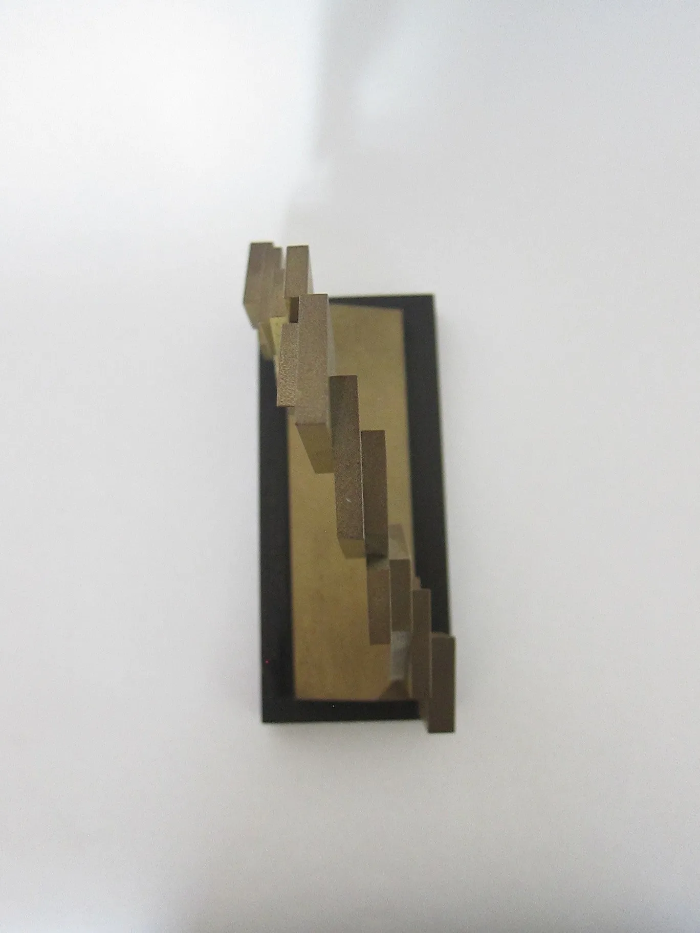 Vintage Abstract Metal Bravo Award for John C Deichman