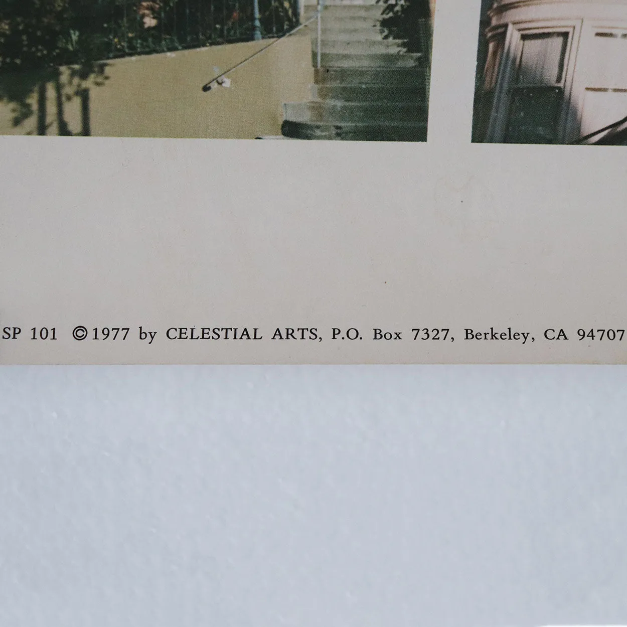 Vintage American Celestial Arts Poster, San Francisco's Victorian Houses