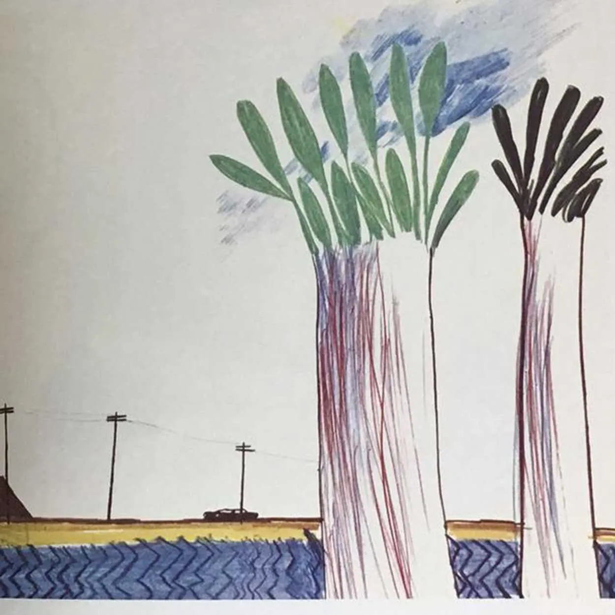 Vintage Art History Book: David Hockney - Travels with Pen, Pencil and Ink