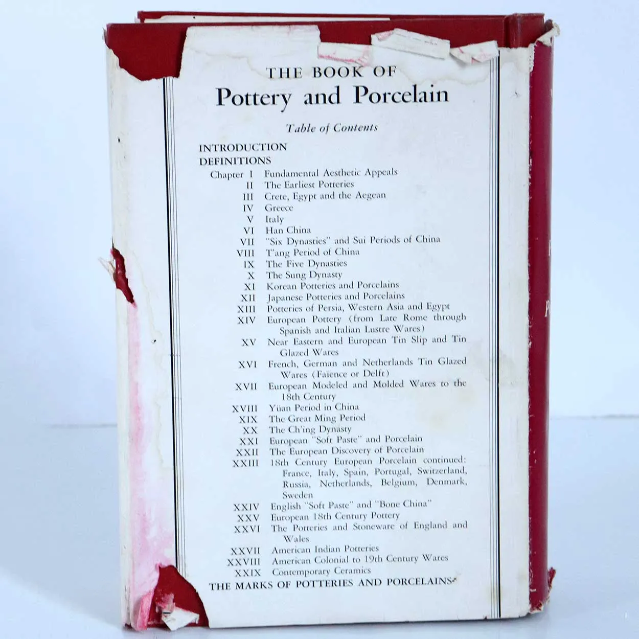 Vintage Book: The Book of Pottery and Porcelain by Warren E. Cox