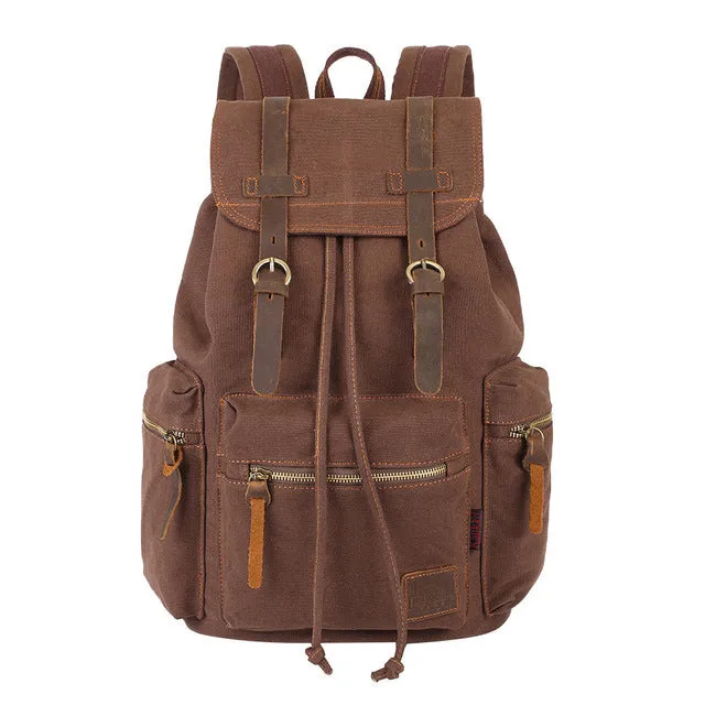 Vintage Canvas Backpacks Hiking Travel Camping Bags