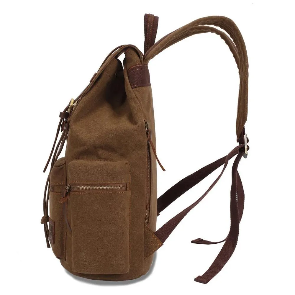 Vintage Canvas Backpacks Hiking Travel Camping Bags