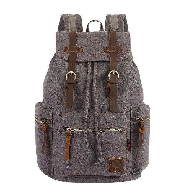 Vintage Canvas Backpacks Hiking Travel Camping Bags