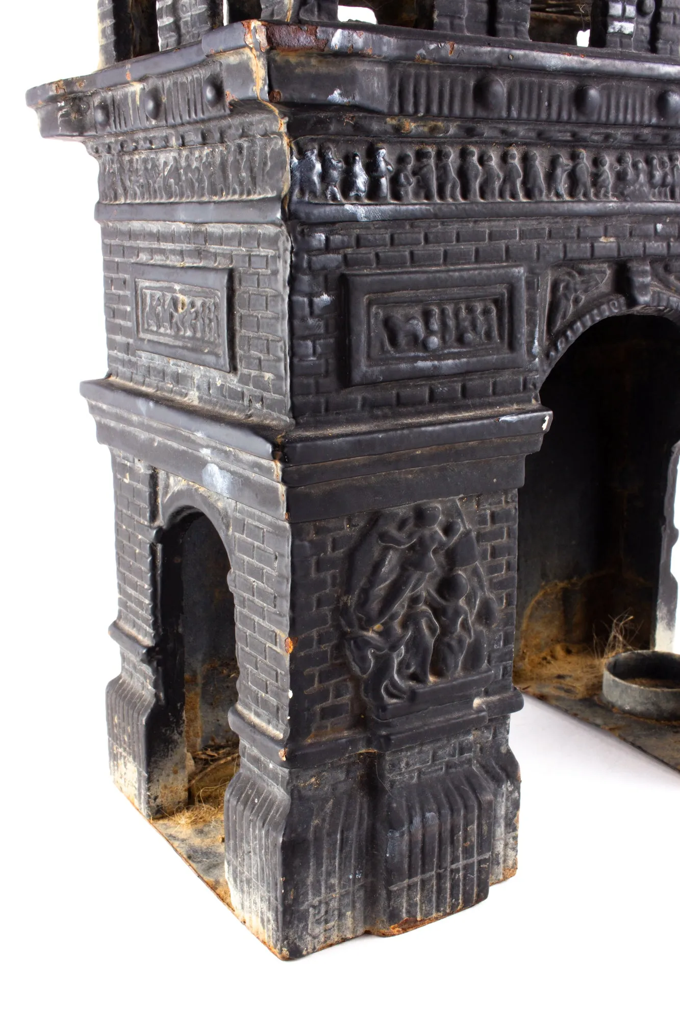 Vintage French Iron Arc di Triomphe Candle Holder