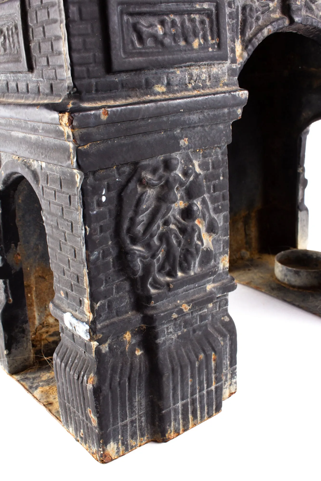 Vintage French Iron Arc di Triomphe Candle Holder