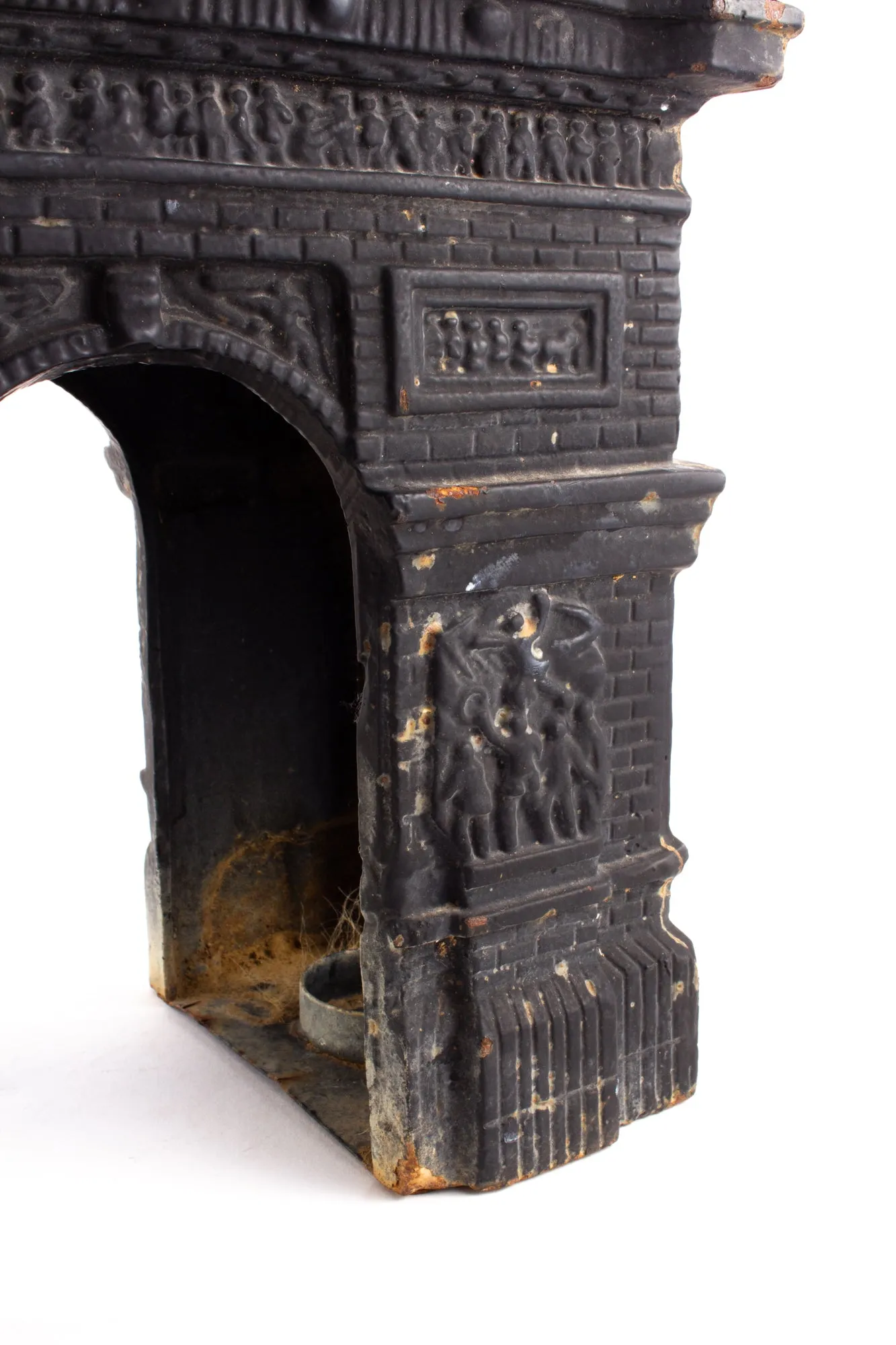 Vintage French Iron Arc di Triomphe Candle Holder