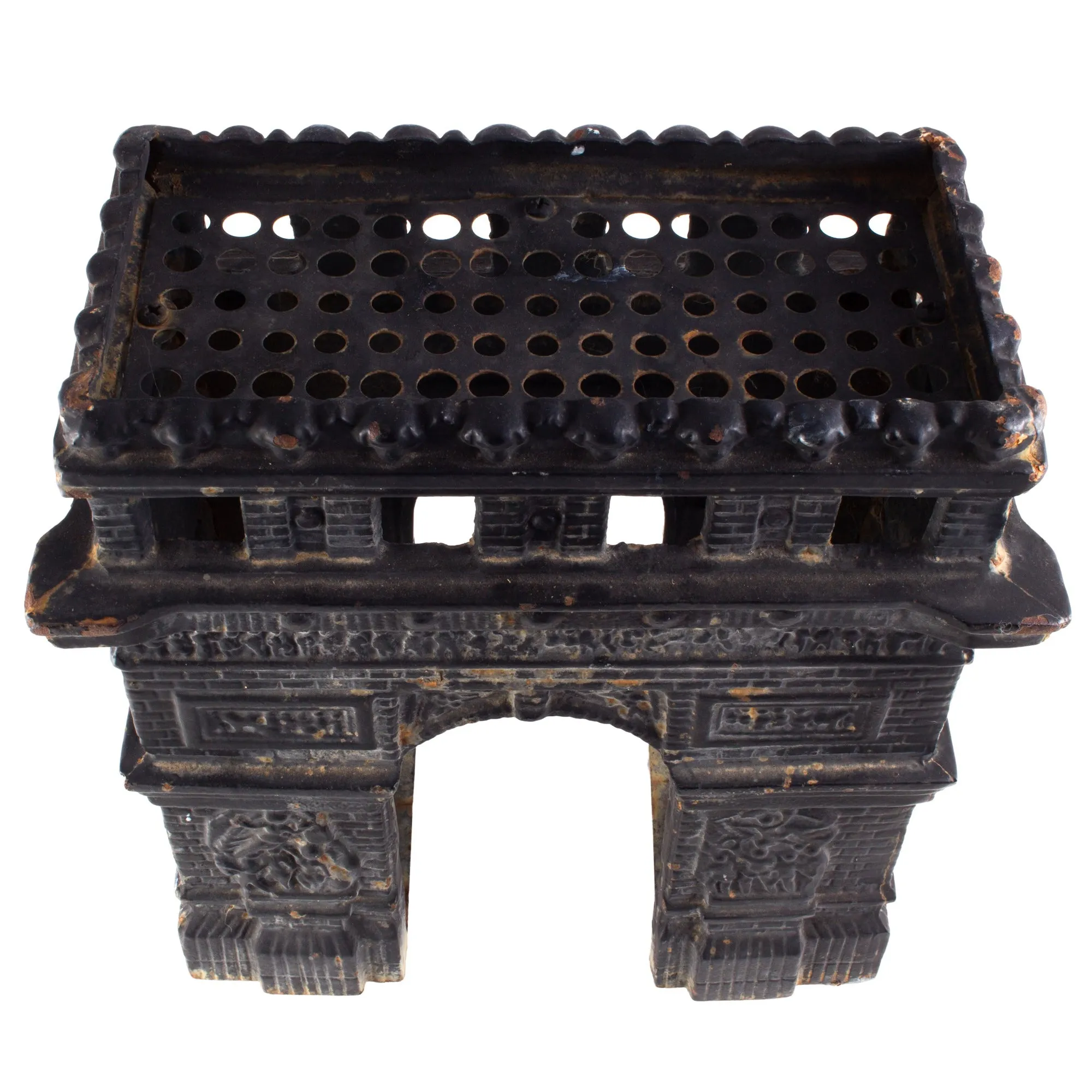 Vintage French Iron Arc di Triomphe Candle Holder
