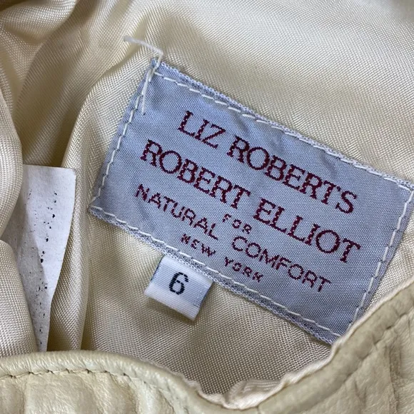 Vintage Liz Roberts Robert Elliot Nee York Leather Skirt