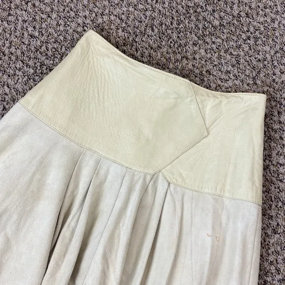 Vintage Liz Roberts Robert Elliot Nee York Leather Skirt