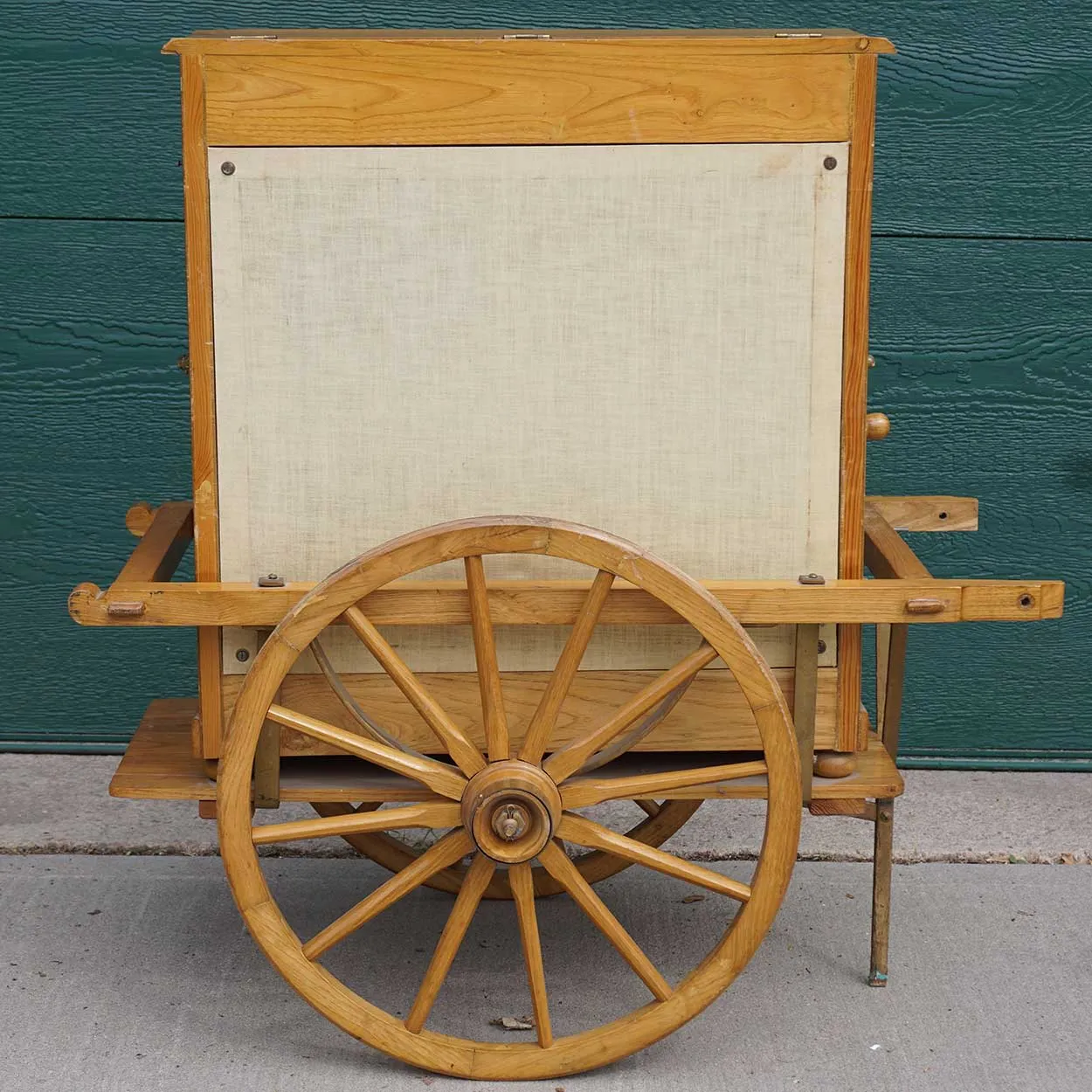 Vintage Spanish Enrique Salva Miniature Hurdy-Gurdy Street Piano Cart