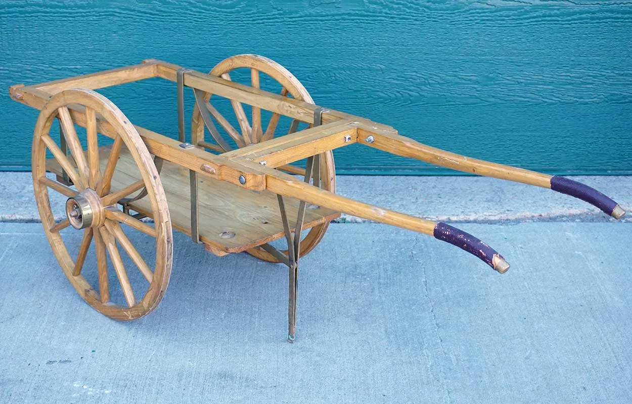 Vintage Spanish Enrique Salva Miniature Hurdy-Gurdy Street Piano Cart