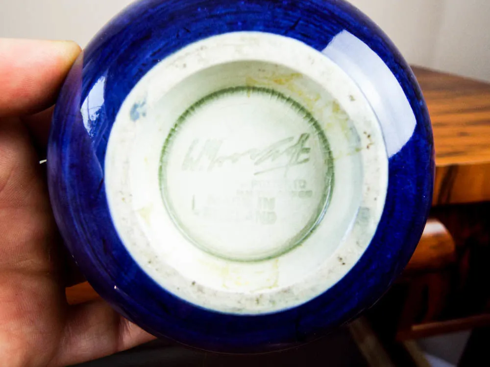 Vintage William Moorcroft Glazed Pottery Dish