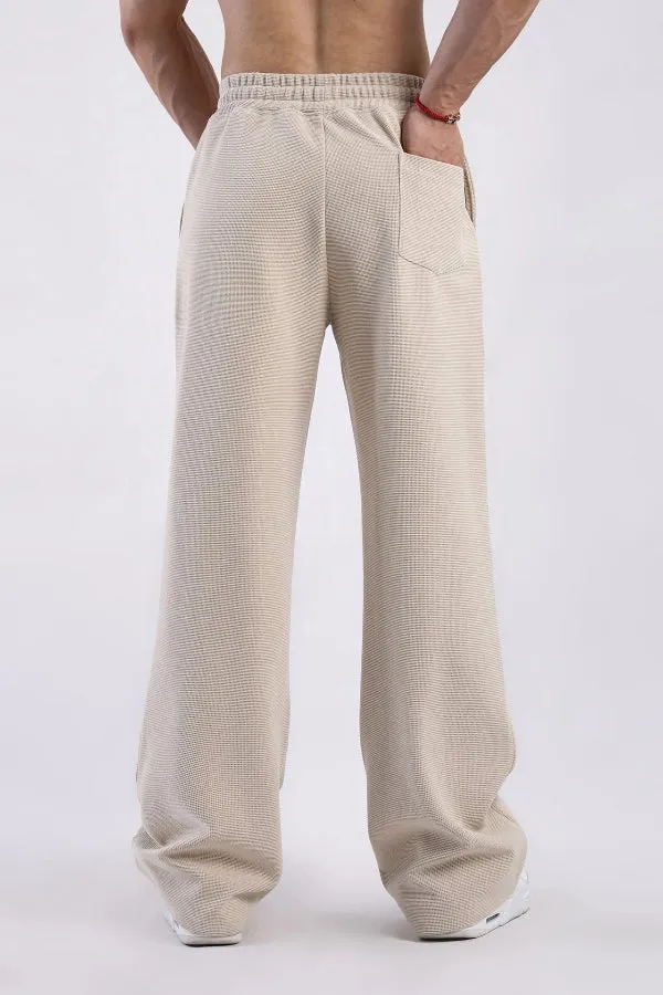 Waffle Textured Relaxed Fit Sweatpants