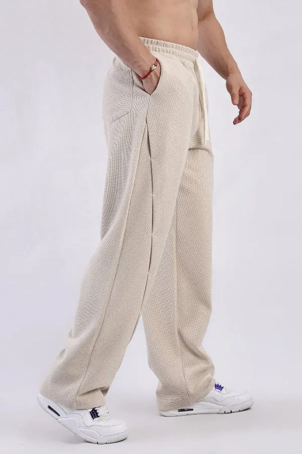 Waffle Textured Relaxed Fit Sweatpants
