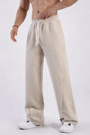 Waffle Textured Relaxed Fit Sweatpants