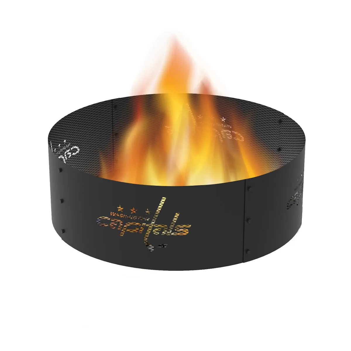 Washington Capitals 36 in. Round x 12 in. High Decorative Steel Fire Ring