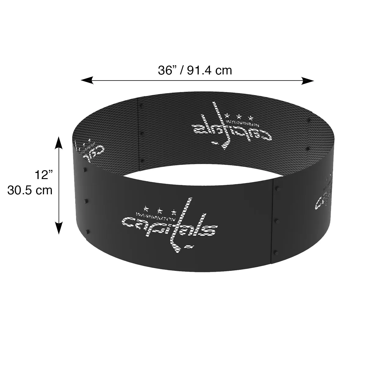 Washington Capitals 36 in. Round x 12 in. High Decorative Steel Fire Ring