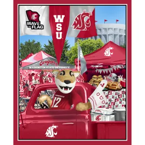 WASHINGTON STATE UNIVERSITY-Tailgate Panel-100% Cotton-WAS1157