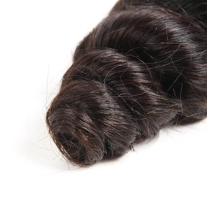 Wavymy 5x5 Lace Closure Virgin Human Hair Loose Wave With 3 Bundles